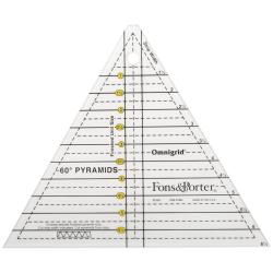Dritz Fons & Porter Acrylic Pyramid Ruler for Cutting Triangles Dritz Rulers & Measures