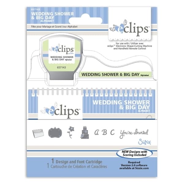 Sizzix Eclips Wedding Shower and Big Day Alphabet Cartridge