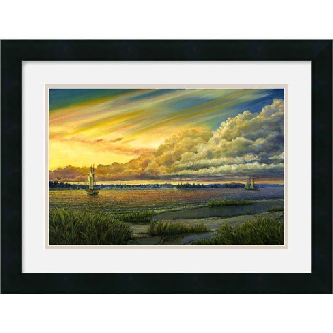 Doug Zider 'Harbour Lights' Framed Art Print