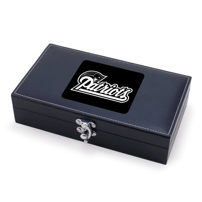Picnic Time New England Patriots 5-piece Syrah Wine Box Set - Black