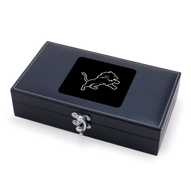 Picnic Time Detroit Lions 5-piece Syrah Wine Box Set - Black