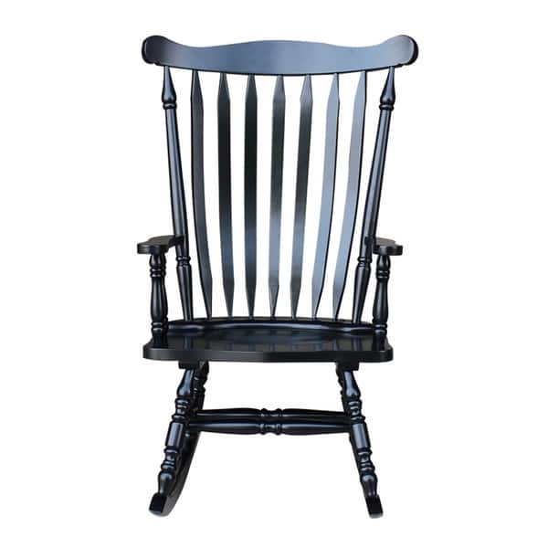Colonial Antique Black Rocking Chair 28 W X 36 D 44 5 H Colonial Antique Black Rocking Chair