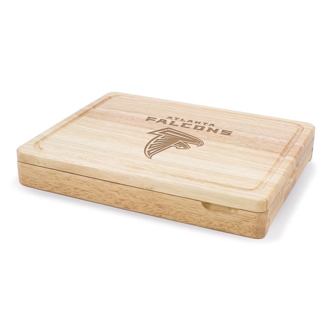 Picnic Time Atlanta Falcons Asiago Cheese Knife Set - Silver