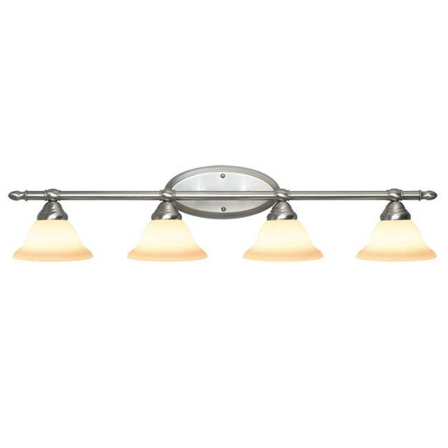 Woodbridge Lighting Cambria 4-light Satin Nickel Bath Bar