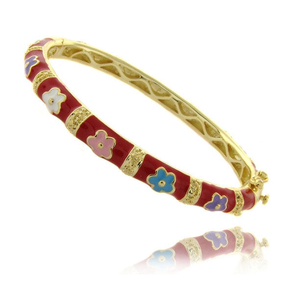 enamel flower bracelet