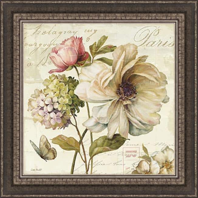 Lisa Audit 'Marche de Fleurs II ' Framed Print Art - Green
