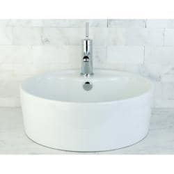 Round Vitreous China Bathroom Vessel Sink Overstock Com Shopping The Best Deals On Bathroom Sinks