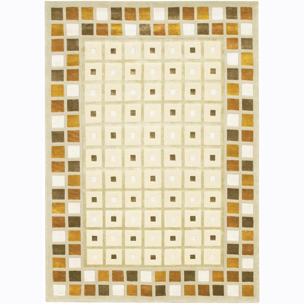 Hand knotted Mandara Ivory Rug (2 X 3)