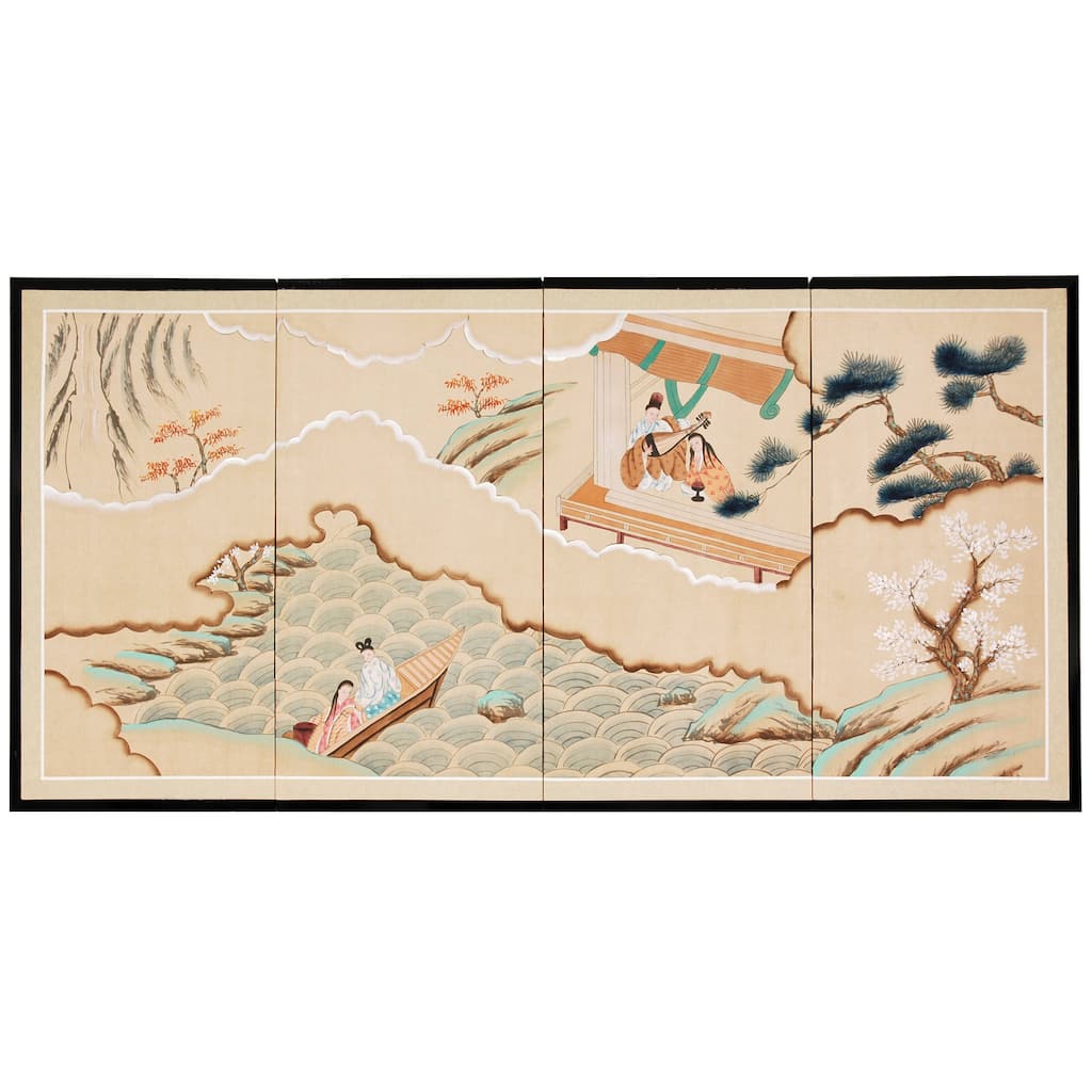 Handmade Golden Paradise Silkscreen (China)