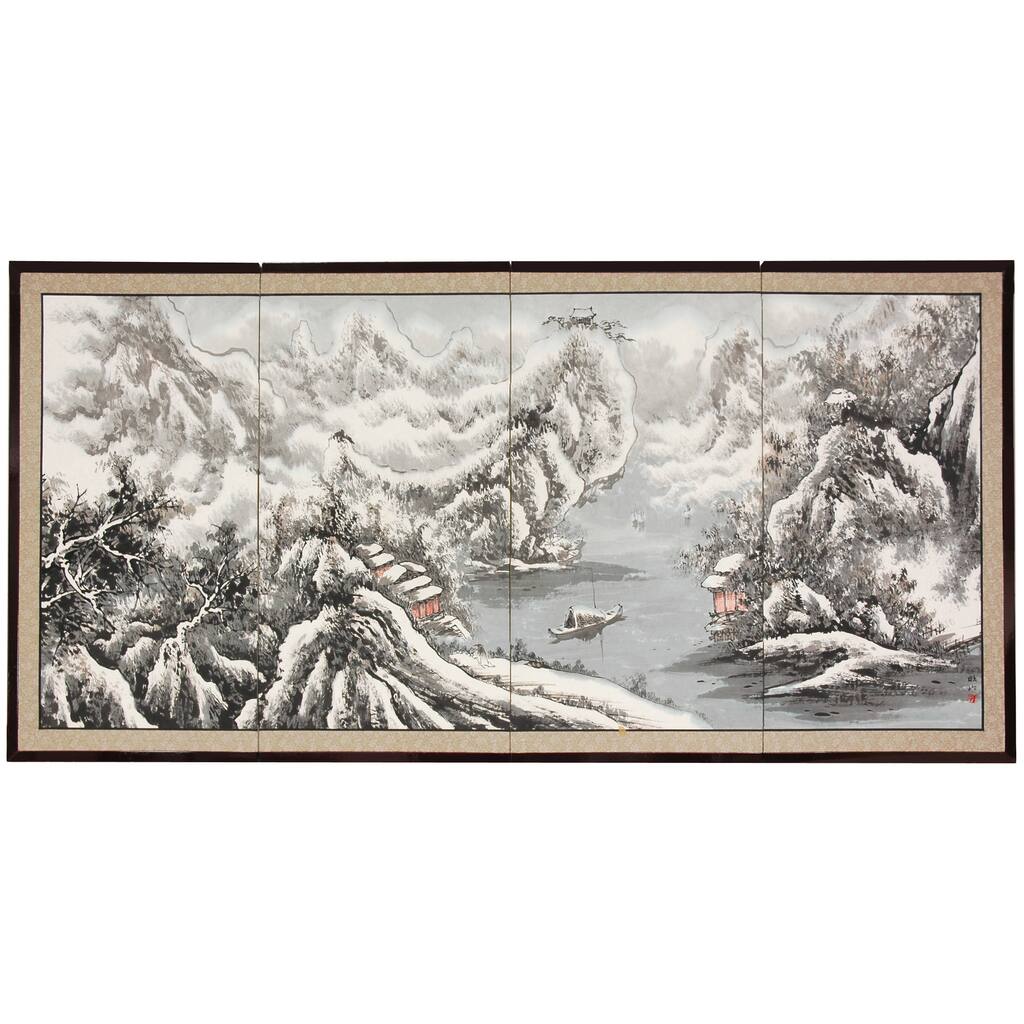 A Snowy River Silk Screen (China)