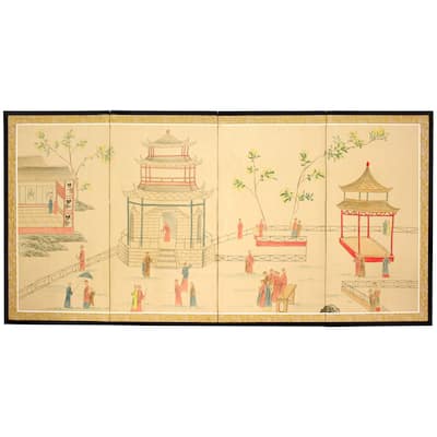 Handmade Enter the Pagoda Silkscreen (China)