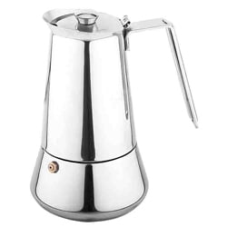Shop Lorren Home Trends Regina 4-cup Stainless Steel Espresso Maker ...