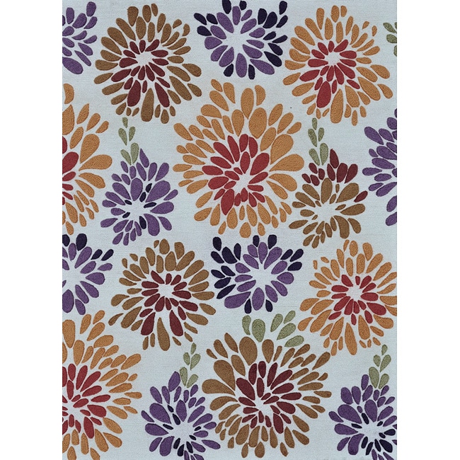 Hand tufted Caulfield Multi Floral Rug (5 X 76)