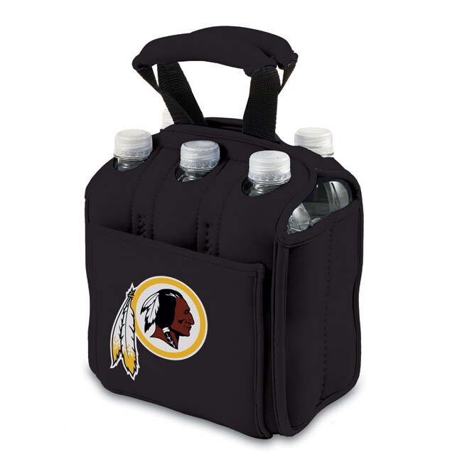 Picnic Time Washington Redskins Six Pack (BlackDimensions 6.75 inches high x 9.5 inches wide x 4.5 inches deepCompact designDouble top handlesSix (6) individual compartmentsTwo (2) interior chambers to hold gel or ice packs (not included) )