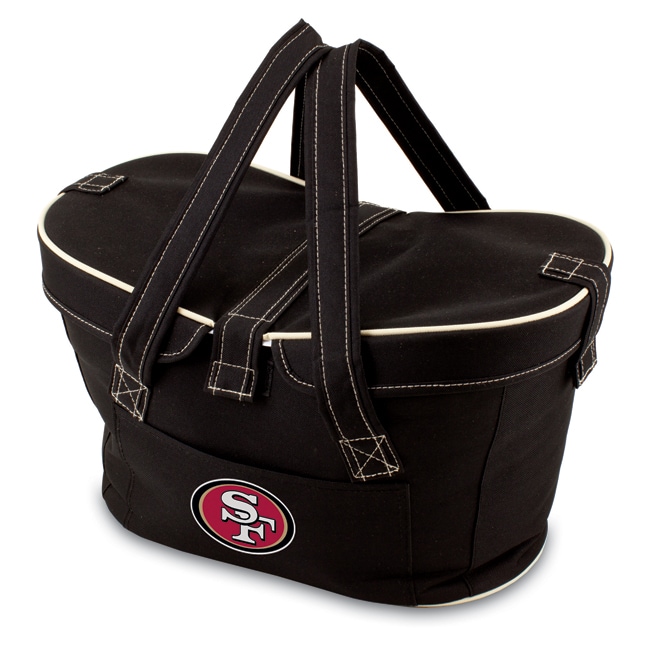 Picnic Time San Francisco 49ers Polyester Mercado Cooler Basket