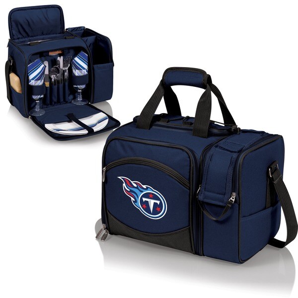 Shop Picnic Time Tennessee Titans Malibu Insulated Picnic Tote navy
