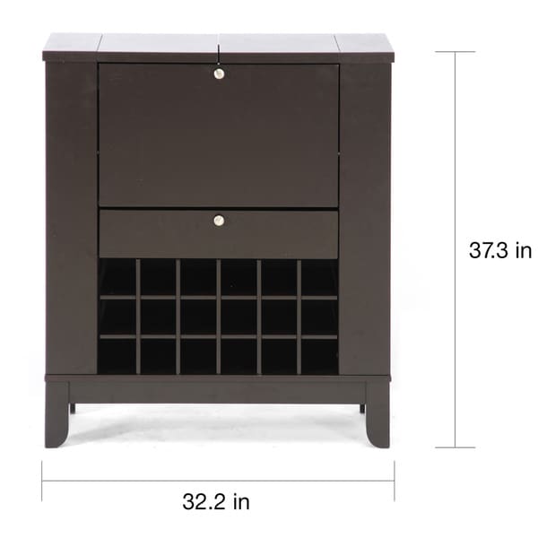 Modesto Brown Bar Cabinet by Baxton Studio On Sale Bed Bath