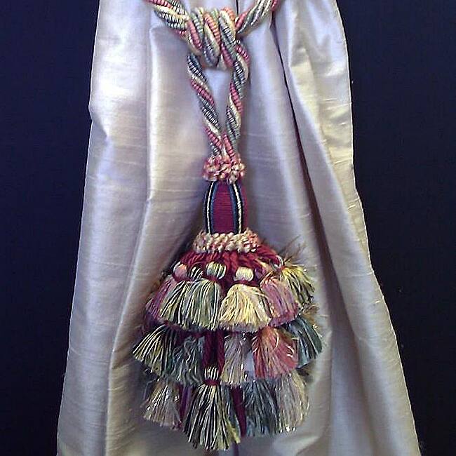 Corona Decor Italian Handmade Drapery Tieback with Tassel