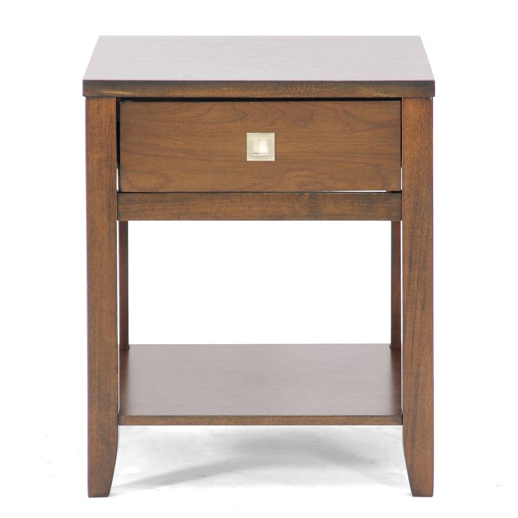 New Jersey Brown Wood Modern End Table