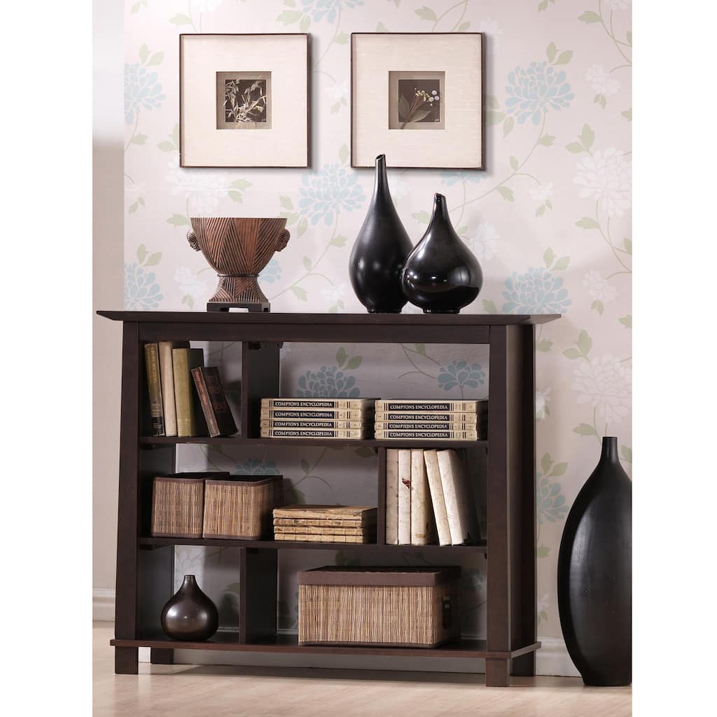 Havana Brown Wood Modern Bookcase
