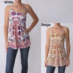 Energie Brand Juniors Empire Waist One Shoulder Top