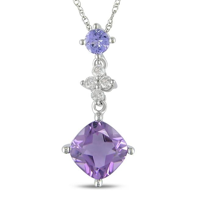 Gemstone, Tanzanite Necklaces   Buy Diamond Necklaces 