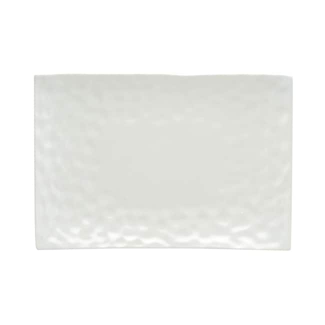Red Vanilla Marble Rectangular Platter 10.5" x 7"