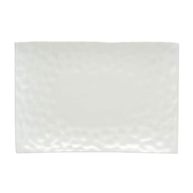 Red Vanilla Marble Rectangular Platter 12" x 9.5"