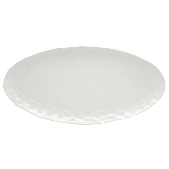Red Vanilla Porcelain 18-inch Oval Tray