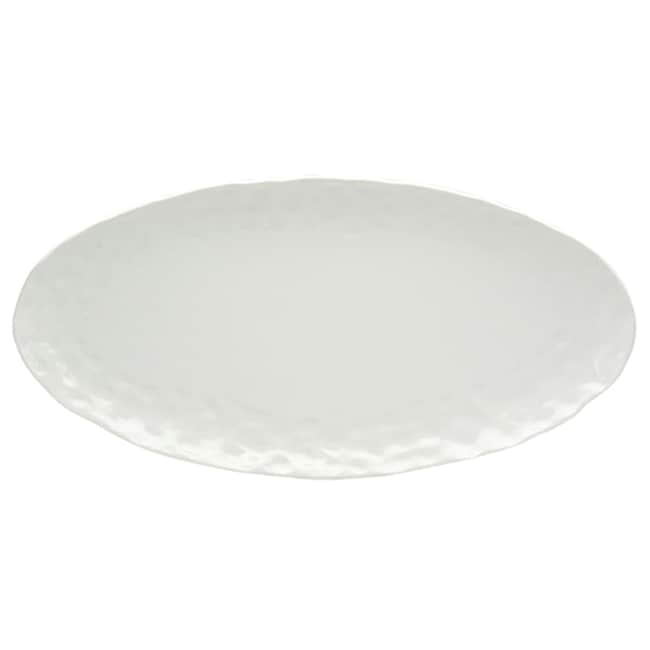 Red Vanilla Porcelain 18-inch Oval Tray