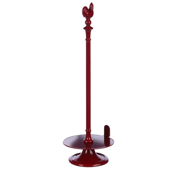 Cast iron rooster paper towel online holder