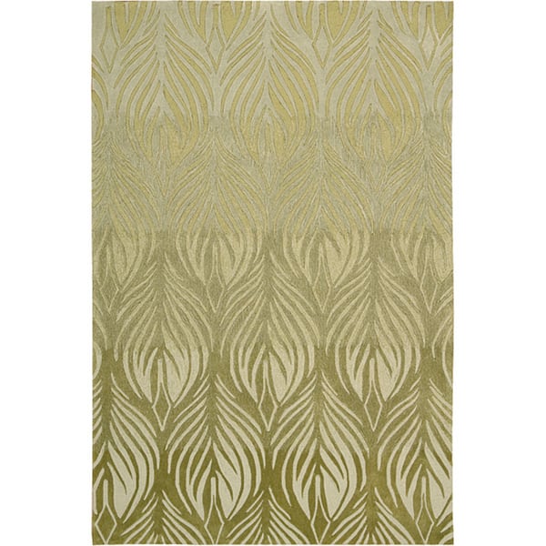 Nourison Contour Oversized Floral Leaf Contemporary Hand-tufted Area Rug