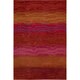 preview thumbnail 18 of 16, Nourison Contour Modern Abstract Wave Contemporary Hand-tufted Area Rug 5' x 7'6" - Orange - Rectangle
