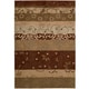 preview thumbnail 7 of 22, Nourison Contour Classic Damask with Scrolling leaves and Geometric Shapes Hand-tufted Area Rug 7' 3" x 9' 3" - Multi - Rectangle