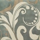 preview thumbnail 2 of 4, Nourison Contour Luminous Oversized Scrolling Leaves White Grey Hand-tufted Area Rug