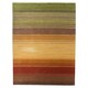 preview thumbnail 16 of 25, Nourison Contour Transitional Impressionist Horizontal Stripe Hand-tufted Area Rug 8' x 10'6" - Harvest - Rectangle