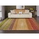 preview thumbnail 2 of 25, Nourison Contour Transitional Impressionist Horizontal Stripe Hand-tufted Area Rug