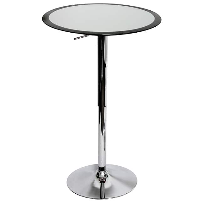Ribbon Black Adjustable Hydraulic Bar Table