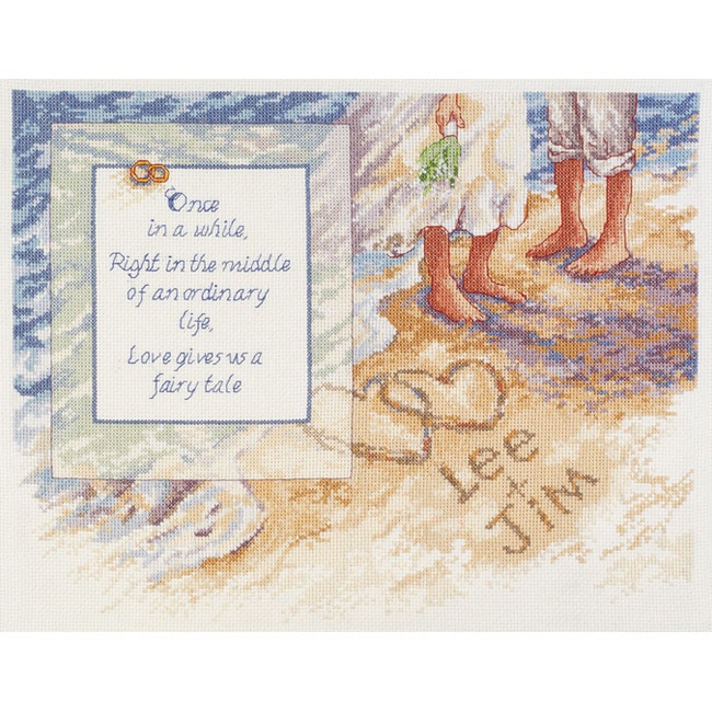 Beach Romance Counted Cross Stitch Kit