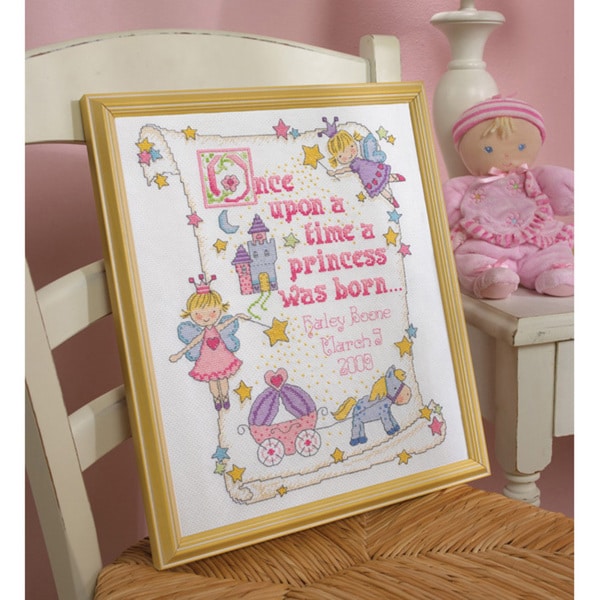 Shop Princess Birth Record Counted Cross Stitch Kit ...