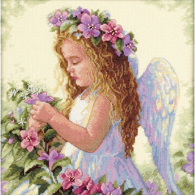 Passion Flower Angel Counted Cross Stitch Kit