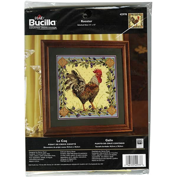 Bucilla Rooster Counted 14count Cross Stich Kit Overstock 6203689