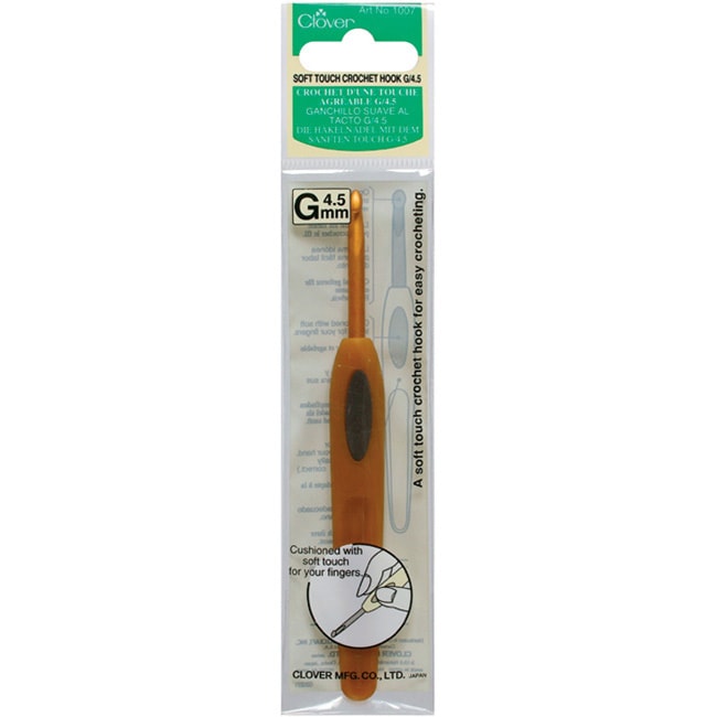 Soft Touch I9 5.5 mm Crochet Hook (Copper and brownImported I9 5.5mmMaterials AluminumSoft touch gripColor Copper and brownImported )