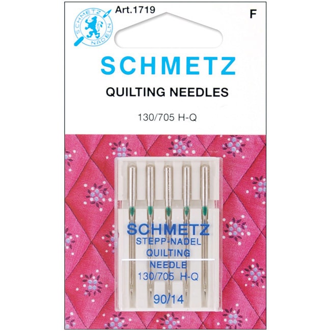 Schmetz Five pack Tapered design Quilt Machine Metal Needles