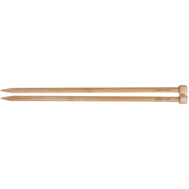 Clover Bamboo Size 10 Single Point Knitting Needles (10Dimensions 9 inches longThe more you knit with them, the smoother they become to the touchNeedles are 60 percent lighter than aluminum of same sizeImported )