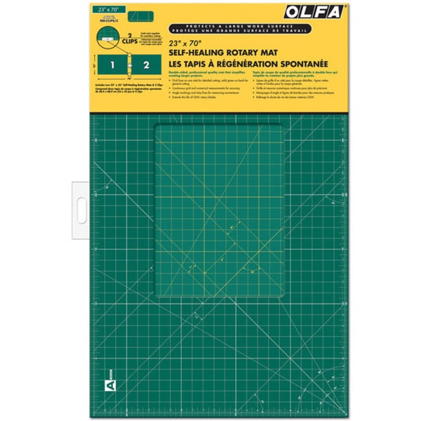 Olfa Gridded Cutting Mat Set Clipped