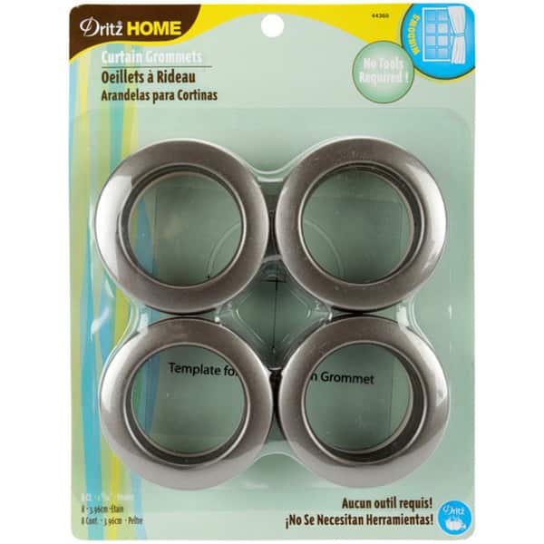 Shop Dritz Pewter Curtain Grommets Pack Of 8 Free Shipping On