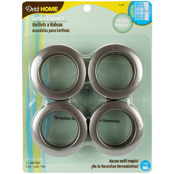 Shop Dritz Pewter Curtain Grommets Pack Of 8 Free Shipping On