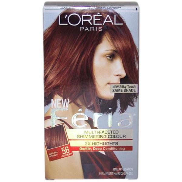 Shop L'Oreal Feria Multi-faceted #56 Auburn Brown Hair ...