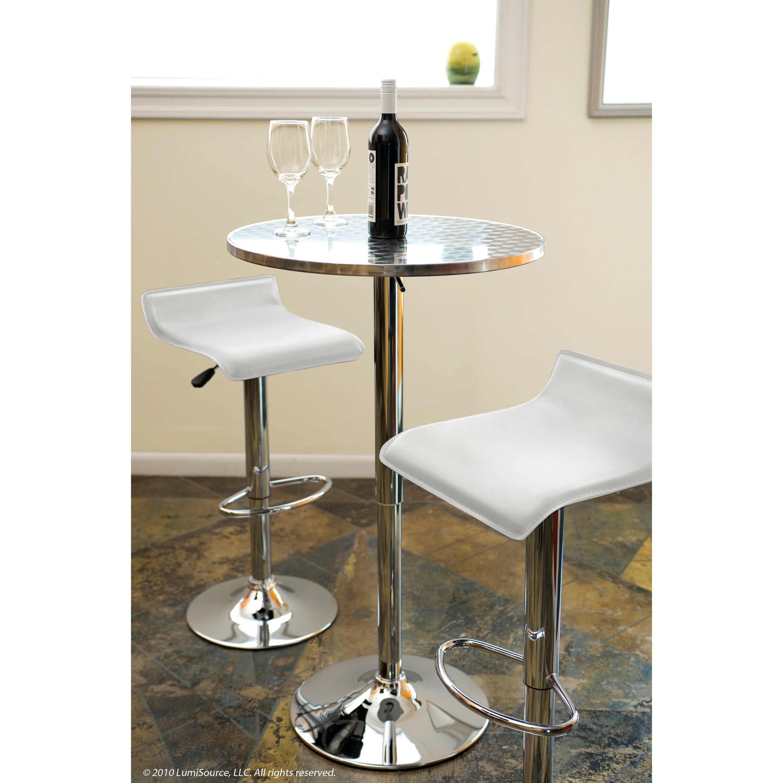 Shop White Ale Hydraulic Barstool Free Shipping Today